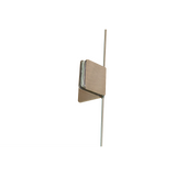 1100 x 700mm Frameless 10mm Glass Shower Screen By Della Francesca - Top-Down View