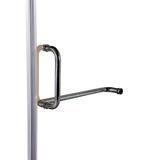 1100 x 900mm Frameless 10mm Glass Shower Screen By Della Francesca - Rear View