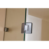 1200 x 700mm Frameless 10mm Glass Shower Screen By Della Francesca - Front View