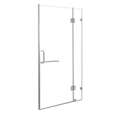 100 x 200cm Wall to Wall Frameless Shower Screen 10mm Glass By Della Francesca