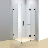 1000 x 900mm Frameless 10mm Glass Shower Screen By Della Francesca - Front View