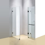 1000 x 800mm Frameless 10mm Glass Shower Screen By Della Francesca - Front View