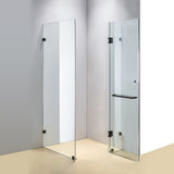 1200 x 800mm Frameless 10mm Glass Shower Screen By Della Francesca - Front View