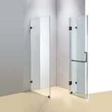 1000 x 700mm Frameless 10mm Glass Shower Screen By Della Francesca - Front View