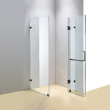 1100 x 700mm Frameless 10mm Glass Shower Screen By Della Francesca - Front View