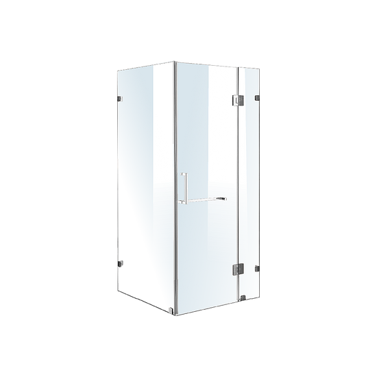 1000 x 700mm Frameless 10mm Glass Shower Screen By Della Francesca