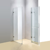 1000 x 800mm Frameless 10mm Glass Shower Screen By Della Francesca - Front View