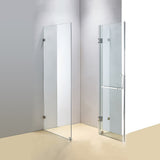 1200 x 700mm Frameless 10mm Glass Shower Screen By Della Francesca - Front View