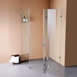 1000 x 700mm Frameless 10mm Glass Shower Screen By Della Francesca - Front View