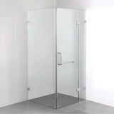 1000 x 700mm Frameless 10mm Glass Shower Screen By Della Francesca - Top-Down View