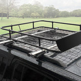 Universal Roof Rack Basket - Car Luggage Carrier Steel Cage Vehicle Cargo - Extra Image
