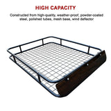 Universal Roof Rack Basket - Car Luggage Carrier Steel Cage Vehicle Cargo - Extra Image