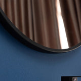 70cm Round Wall Mirror Bathroom Makeup Mirror by Della Francesca - Top-Down View