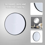 70cm Round Wall Mirror Bathroom Makeup Mirror by Della Francesca - Low Angle