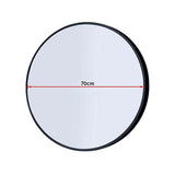 70cm Round Wall Mirror Bathroom Makeup Mirror by Della Francesca - Extra Image