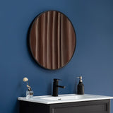 80cm Round Wall Mirror Bathroom Makeup Mirror by Della Francesca - Front View