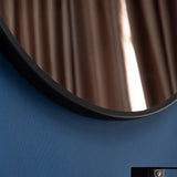 80cm Round Wall Mirror Bathroom Makeup Mirror by Della Francesca - Top-Down View