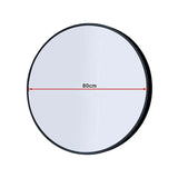 80cm Round Wall Mirror Bathroom Makeup Mirror by Della Francesca - Extra Image