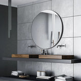 90cm Round Wall Mirror Bathroom Makeup Mirror by Della Francesca - Front View