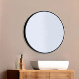 90cm Round Wall Mirror Bathroom Makeup Mirror by Della Francesca - 45-Degree Angle