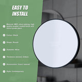90cm Round Wall Mirror Bathroom Makeup Mirror by Della Francesca - Extra Image