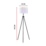 Mid-Century Floor Lamp Modern Tripod Decor Living Room Standing
