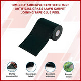 10m Self Adhesive Synthetic Turf Artificial Grass Lawn Carpet Joining Tape Glue Peel - Side View