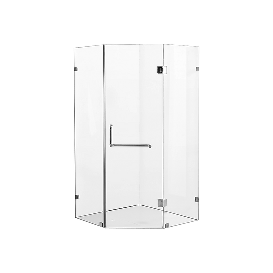 1000 x 1000mm Frameless 10mm Glass Shower Screen By Della Francesca