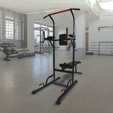 Power Tower Pull Up Weight Bench Dip Multi Station Chin Up Home Gym Equipment - Low Angle