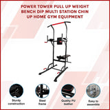 Power Tower Pull Up Weight Bench Dip Multi Station Chin Up Home Gym Equipment - Extra Image