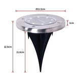 12x Solar Powered LED Buried Inground Recessed Light Garden Outdoor Deck Path - Extra Image