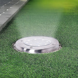 12x Solar Powered LED Buried Inground Recessed Light Garden Outdoor Deck Path - Front View
