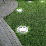 12x Solar Powered LED Buried Inground Recessed Light Garden Outdoor Deck Path - 45-Degree Angle