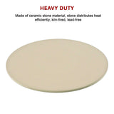 38cm XL Pizza & Baking Stone for BBQ/Oven/Grill - Close-Up Angle