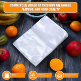 100x Vacuum Sealer Bags Food Storage Saver Heat Seal Cryovac 20cm x 30cm - Extra Image