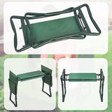 Garden Seat Folding Kneeler Bench Kneeling Soft Eva Pad - Low Angle