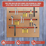 3 x 61cm Magnetic Wall Mounted Tool Holder Storage Organiser Garage Workshop - Extra Image