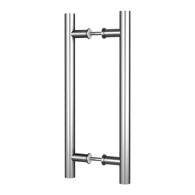 Round 300mm Stainless Steel Push Pull Door Handle for Wood Glass