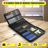 Art Sketch Pencils Oil Drawing Colouring Graphite Charcoal Pencil Set 72pcs/set - Extra Image