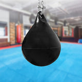 30L Water Punching Bag Aqua with D-Shackle and Chain - 45-Degree Angle