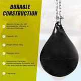 30L Water Punching Bag Aqua with D-Shackle and Chain - Extra Image