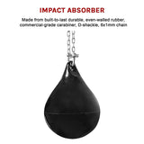 30L Water Punching Bag Aqua with D-Shackle and Chain - Extra Image