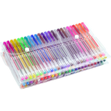 Glitter Gel Pens (100 pack) with 2.5X More Ink - Craft, Kids & Adult Colouring