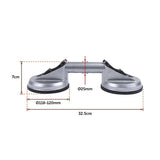 4 x Double Suction Glass Lifting Tool 70kg Vacuum Puller Lifter Aluminium - Extra Image