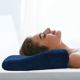 Memory Foam Neck Pillow Cushion Support Rebound Contour Pain Relief Health Care - Front View