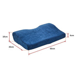 Memory Foam Neck Pillow Cushion Support Rebound Contour Pain Relief Health Care - Low Angle