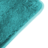 200x140cm Floor Rugs Large Shaggy Rug Area Carpet Bedroom Living Room Mat - Turquoise - Top-Down View