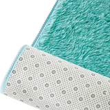 200x140cm Floor Rugs Large Shaggy Rug Area Carpet Bedroom Living Room Mat - Turquoise - Rear View