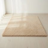 200x140cm Floor Rugs Large Shaggy Rug Area Carpet Bedroom Living Room Mat - Beige - 45-Degree Angle