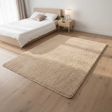 200x140cm Floor Rugs Large Shaggy Rug Area Carpet Bedroom Living Room Mat - Beige - Close-Up Angle